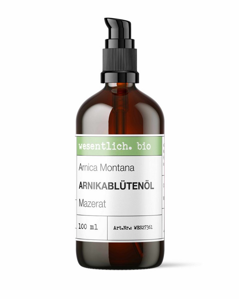 wesentlich. Körperöl Arnikablütenöl bio 100ml von wesentlich.