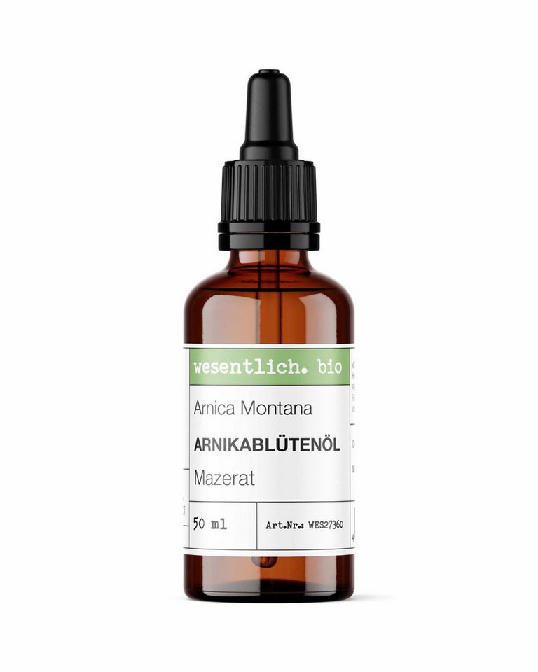 wesentlich. Körperöl Arnikablütenöl bio 50ml von wesentlich.