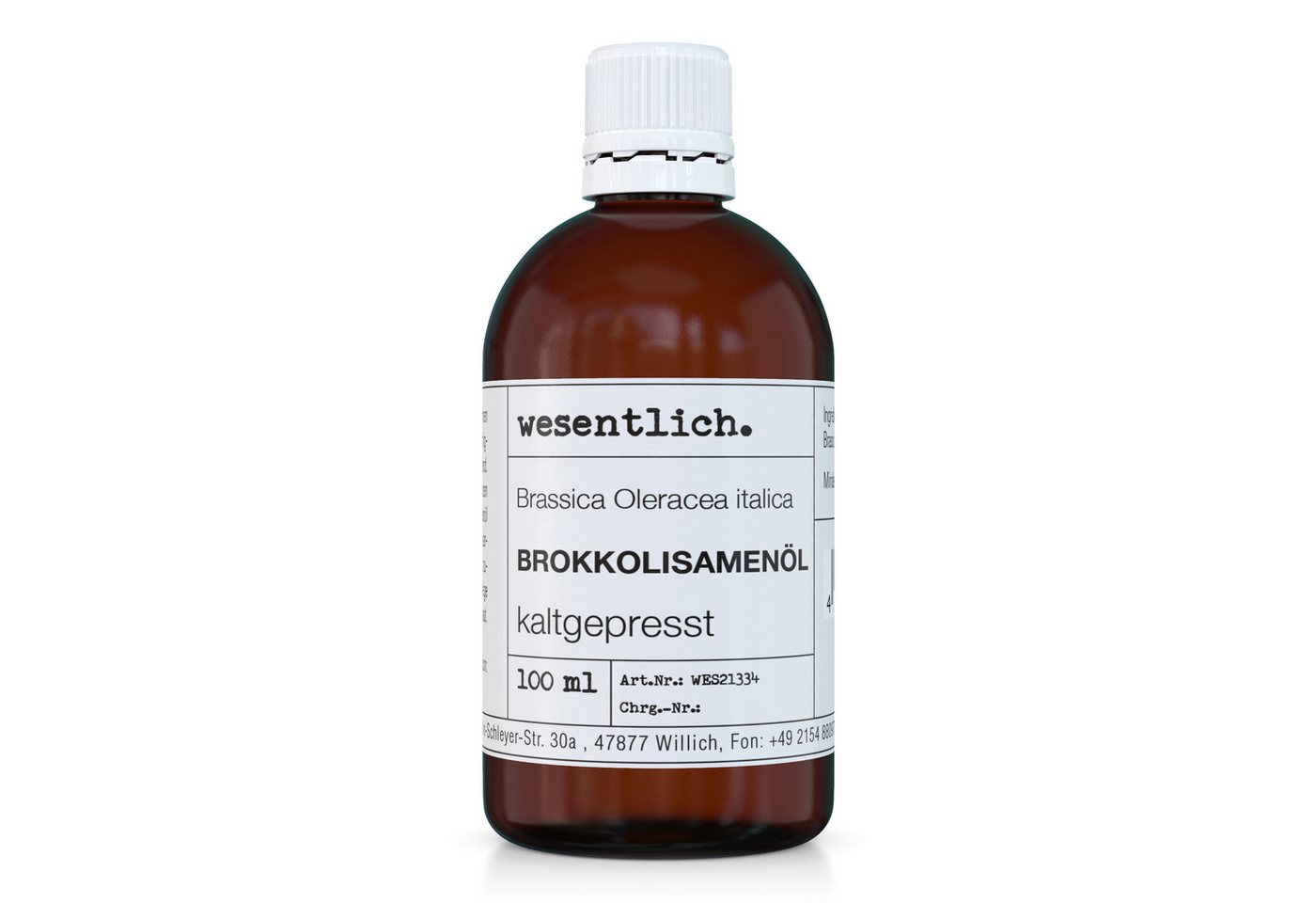 wesentlich. Körperöl Brokkolisamenöl 100ml von wesentlich.