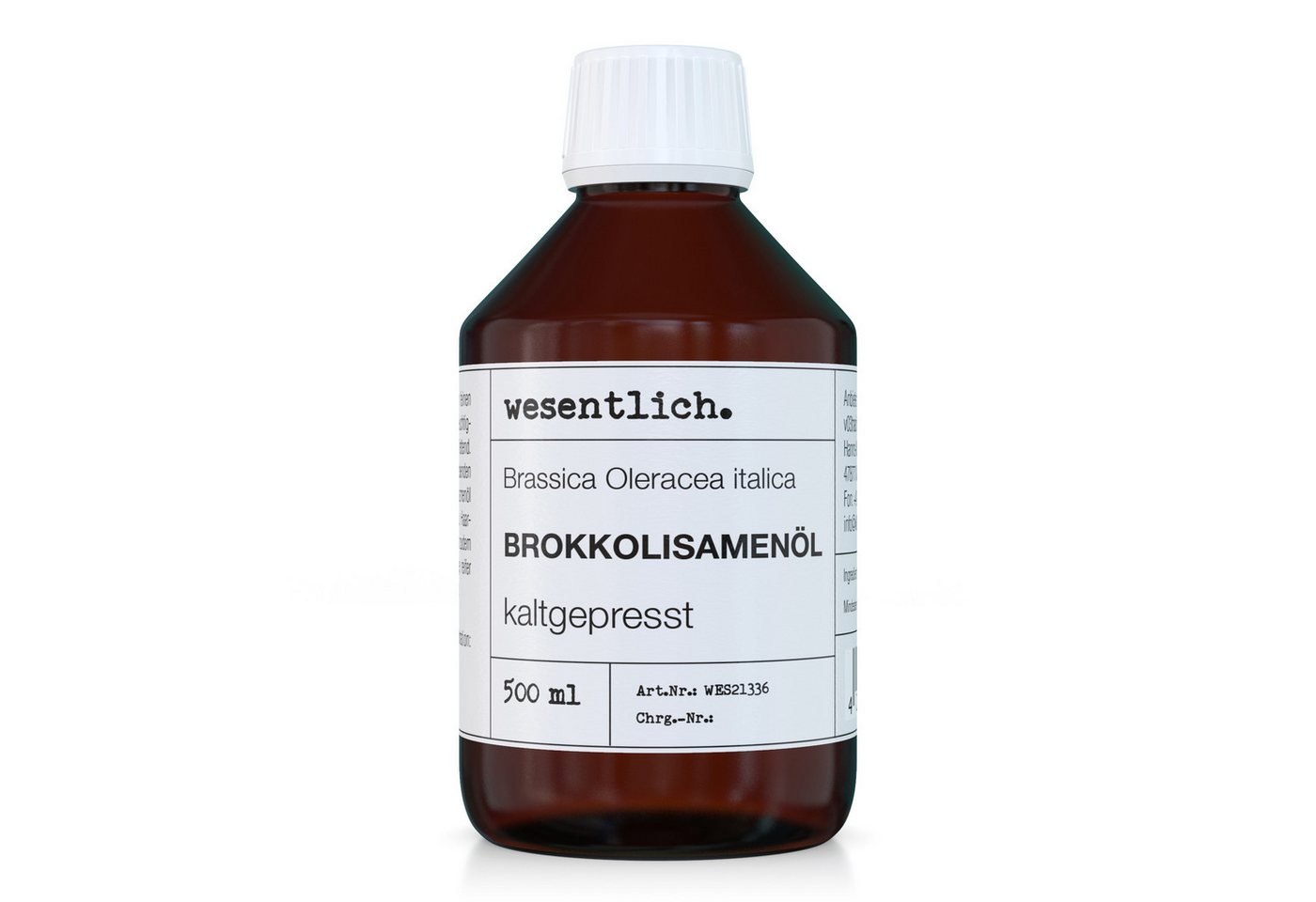 wesentlich. Körperöl Brokkolisamenöl 500ml von wesentlich.
