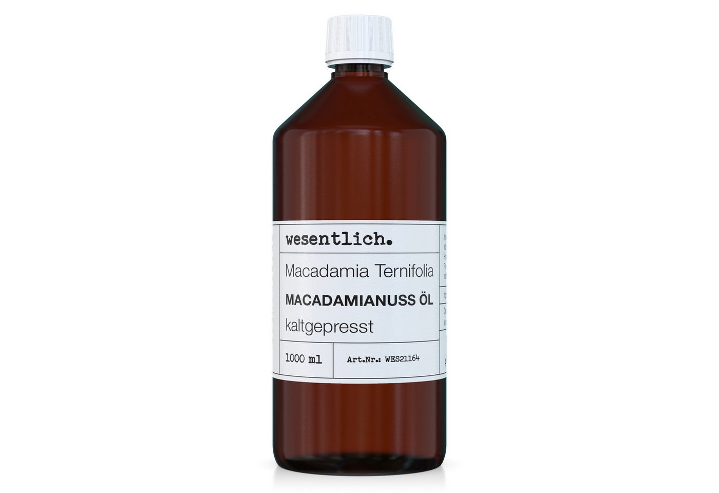 wesentlich. Körperöl Macadamianussöl 1000ml von wesentlich.