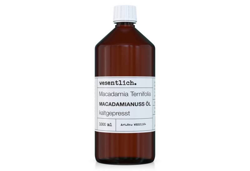 wesentlich. Körperöl Macadamianussöl 1000ml von wesentlich.