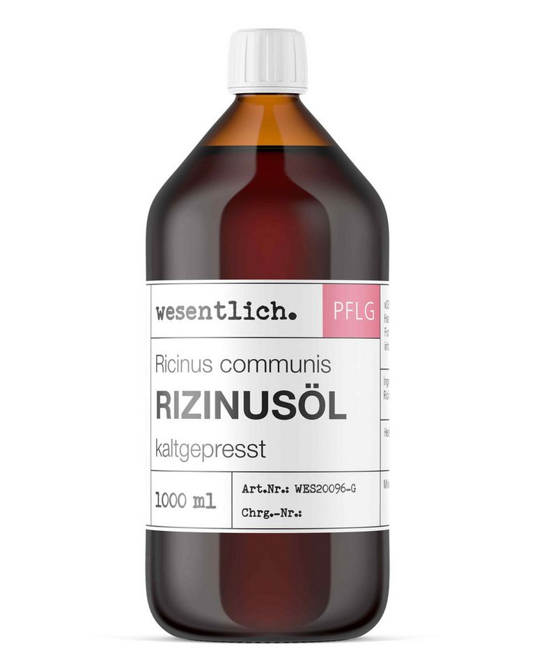 wesentlich. Körperöl Rizinusöl kaltgepresst 1000ml von wesentlich.
