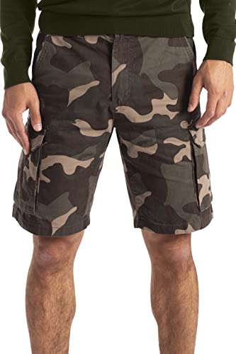 westAce Herren Armee Cargo Shorts 100% Baumwolle Camouflage Combat Bermuda Kurz Hose (42 (Taille 109-111 cm), Jungle Camouflage) von westAce