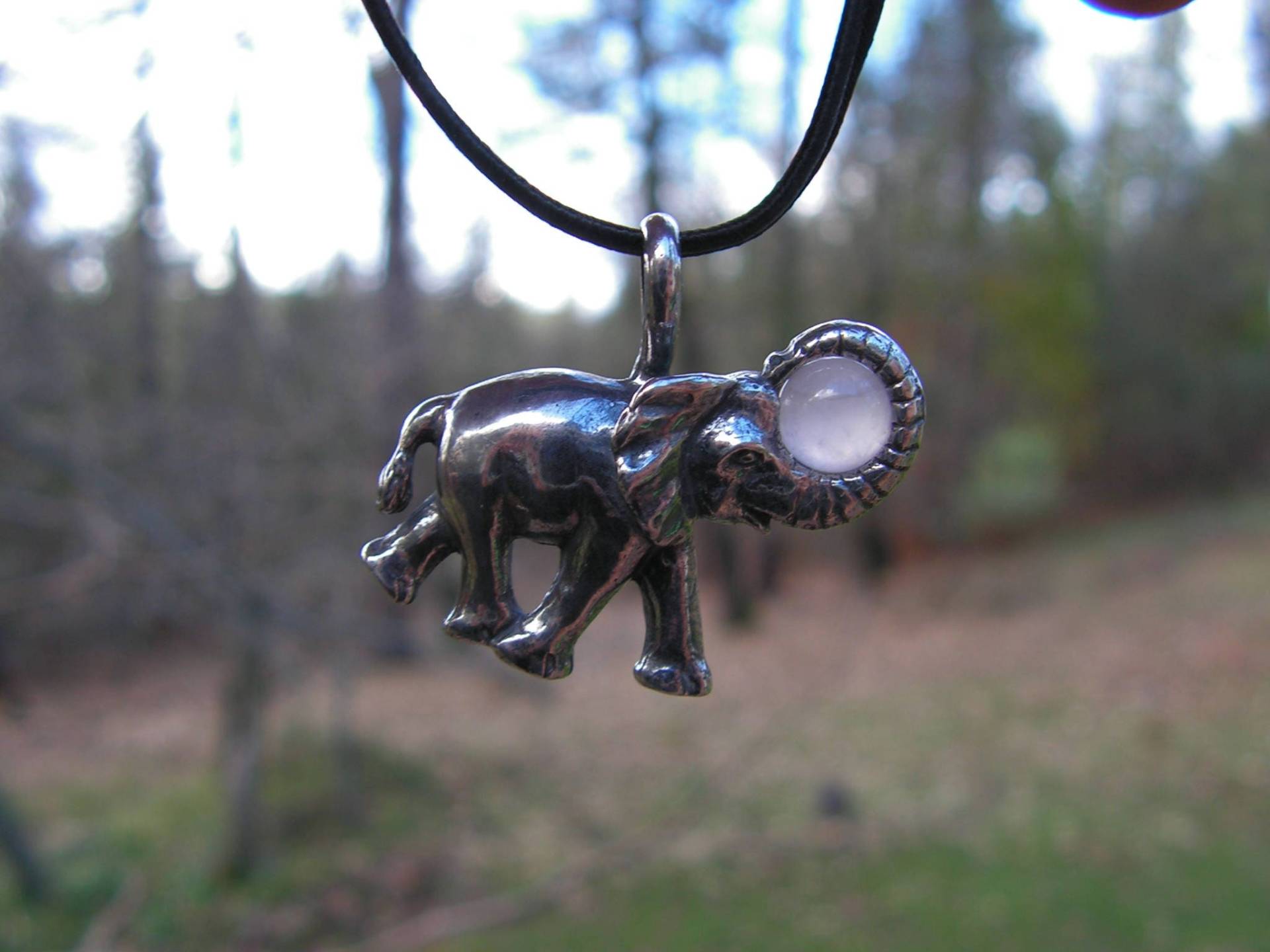 Elefant Anhänger Sterlingsilber Mit Rosenquarz Elefant Anhänger Sterlingsilber Mit Rosenquarz von westernmountain