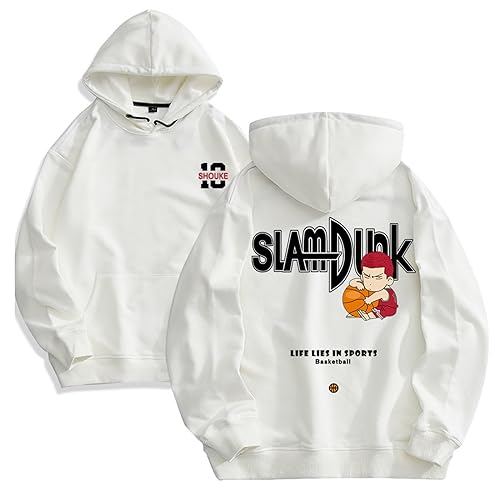 Anime Slam Dunk Serie Sakuragi Hanamichi gedruckt Hoodie Frühling und Herbst Trend lose langärmelige Kleidung von westtrend