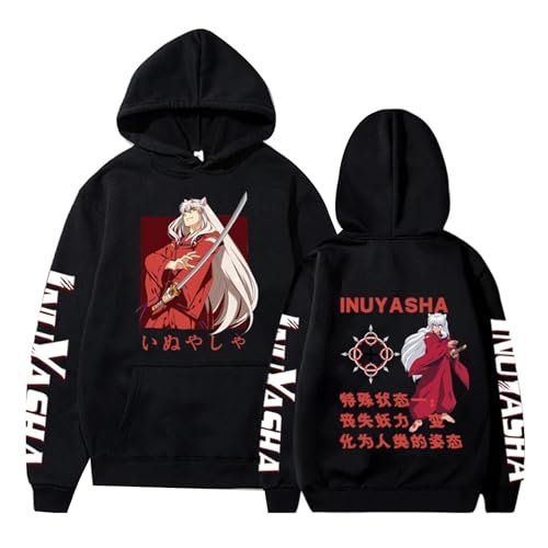 Inuyasha Kapuzenpulli Japanischer Anime Inuyasha Grafische Bedrukte Sweatshirt Inuyasha Cosplay Kostuum Inuyasha Kapuzenpulli Japanischer Anime Inuyasha Grafische Bedrukte Sweatshirt Inuyasha Cosplay Kostuum von westtrend
