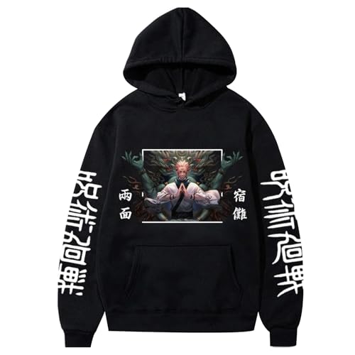 Jujutsu Kaisen Sweatshirt Männlich Weiblich Winter Hoody Tops Klassisch Manga Jujutsu Kaisen Sukuna Grafik Hoodies Sukuna Ryomen Harajuku Streetwear Top Sukuna Cosplay Kleidung von westtrend