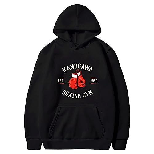 westtrend Anime Hajime no Ippo Hoodies Kamogawa Boxing Gym Ippo Cosplay Sweatshirts Makunouchi Ippo Hoodies The Fighting Loose Pullover Für Männer Frauen von westtrend