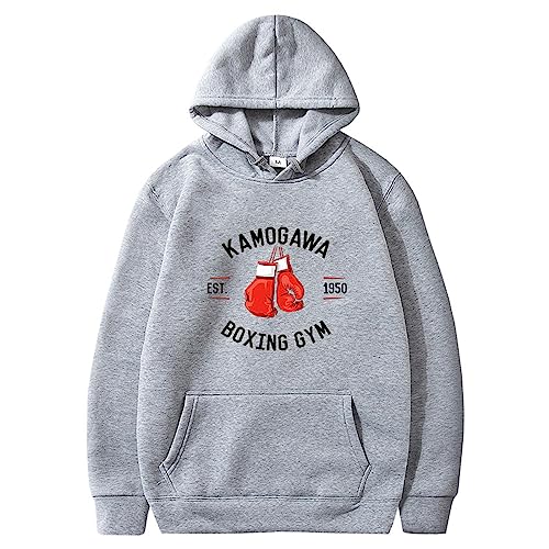 westtrend Anime Hajime no Ippo Hoodies Kamogawa Boxing Gym Ippo Cosplay Sweatshirts Makunouchi Ippo Hoodies The Fighting Loose Pullover Für Männer Frauen von westtrend