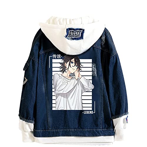 westtrend Anime Hori san to Miyamura kun horimiya Jeansjacke Horimiya Fake Two Oberbekleidung Izumi Miyamura Hoodie Hip Hop Denim Kapuzenjacke von westtrend