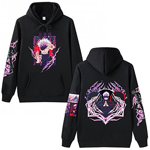 westtrend Anime Jujutsu Kaisen Gojo Satoru Hoodie Gojo Satoru Hoodie Anime Jujutsu Kaisen Gojo Satoru Cosplay Sweatshirt Lose Sweatshirts Gojo Satoru Sweatshirts Pullover Für Männer Frauen von westtrend