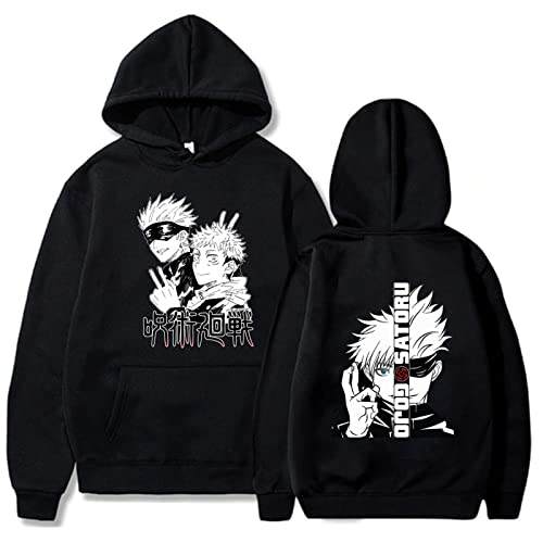 westtrend Anime Jujutsu Kaisen Gojo Satoru Hoodie Yuuji Itadori Hoodie Jujutsu Kaisen Cosplay Sweatshirt Gojo Sweatshirts Gojo Yuuji Pullover Für Männer Frauen von westtrend