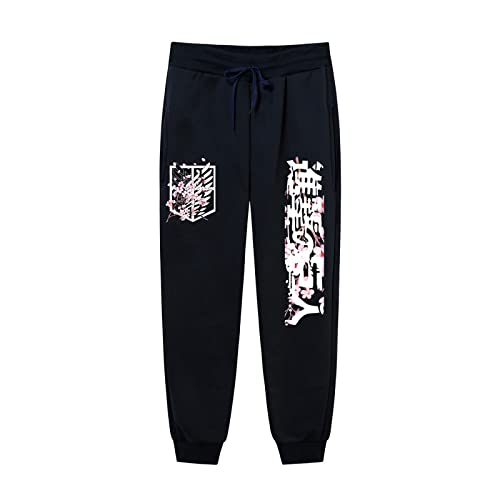 westtrend Attack on Titan Hose Lässige Bequeme Jogginghose Jogger Kordelzug Taille Haremshose für Herren von westtrend