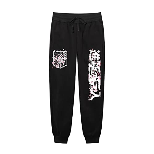 westtrend Attack on Titan Hose Lässige Bequeme Jogginghose Jogger Kordelzug Taille Haremshose für Herren von westtrend