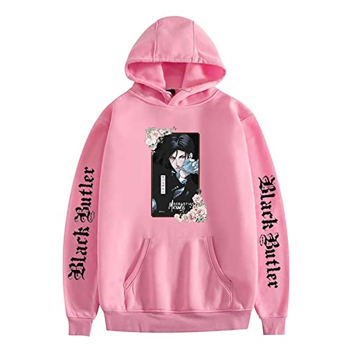 westtrend Black Butler Hoodie Unisex Lose Casual Langarm Sweatshirt Anime Sebastian Michaelis Kapuzenpullover Sweatshirt von westtrend