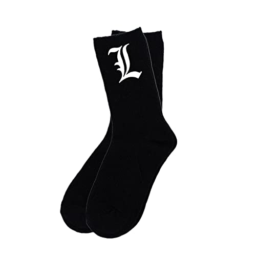 westtrend Death Note Socken Wadensocken Unisex Socken Anime Cosplay Kostüm Socken Anime Fans Geschenke Herbst Winter Socken von westtrend