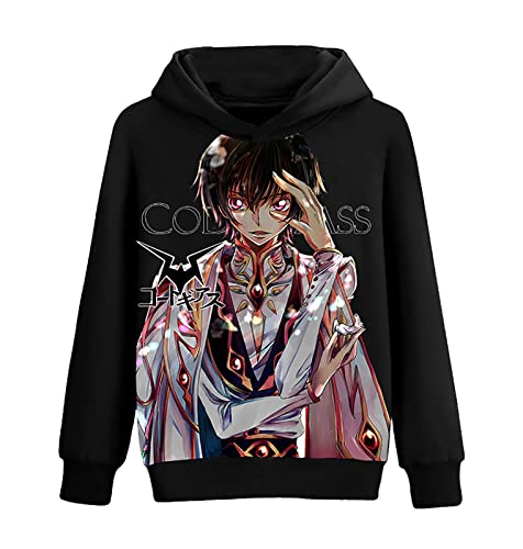 westtrend Japanischer Anime Code Geass Lelouch of The Rebellion Hoodie Cosplay Langarm Pullover S-XXL von westtrend