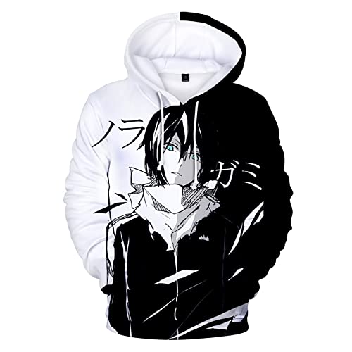 westtrend Japanischer Anime Noragami Hoodie Yato Iki Hiyori 3D Cartoon Manga Sweatshirt Pullover Männer Frauen Cosplay Langarm S-4XL von westtrend