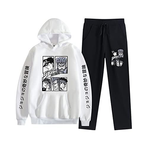 westtrend JoJo's Bizarre Adventure Hoodie Sets Casual Sports Style Sweatshirt Anzug für Herren und Damen von westtrend