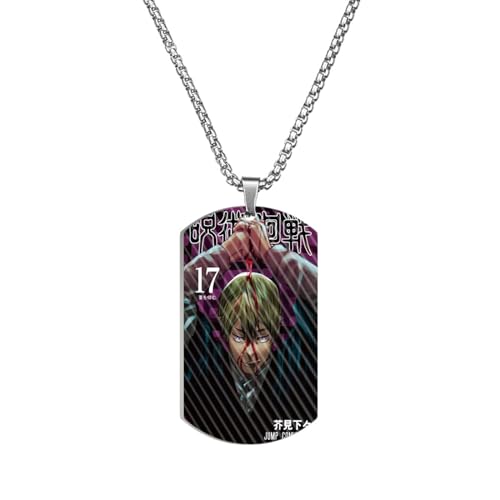 westtrend Jujutsu Kaisen Anhänger Kette Otaku-Schmuck Satoru Gojo Halskette Schmuck Yuuji Itadori Dekoration Megumi Fushiguro Halskette Zubehör von westtrend