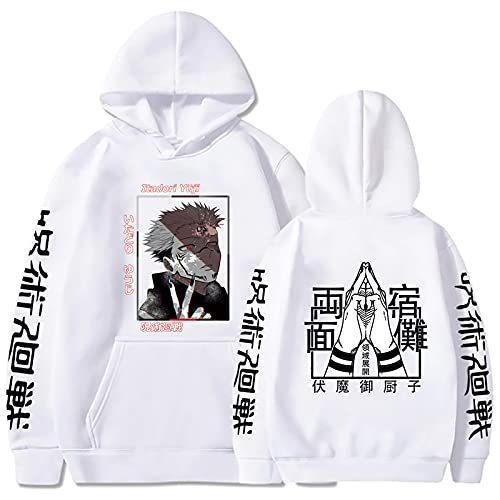 westtrend Jujutsu Kaisen Sukuna Hoodie Anime Jujutsu Kaisen Cosplay Sweatshirt Ryomen Sukuna T-Shirts T Sweatshirts Jujutsu Kaisen Pullover Für Männer Frauen von westtrend