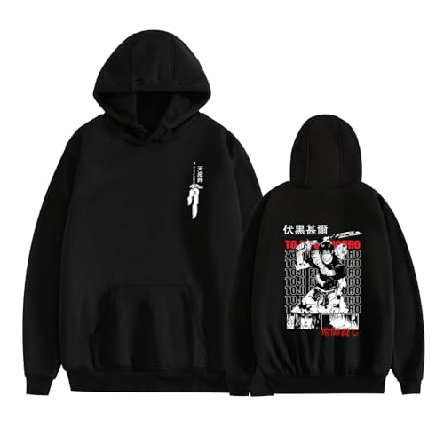 westtrend Manga Mode Übergröße Sweatshirts Pullover Anime Jujutsu Kaisen Fushiguro Toji Grafik Hoodie von westtrend