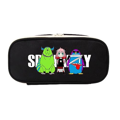 westtrend SPY×Family Stiftemäppchen,Anime Bleistift Schreibwaren Organizer, Lernen Schreibwaren Box Make-up Tasche Schulbedarf von westtrend