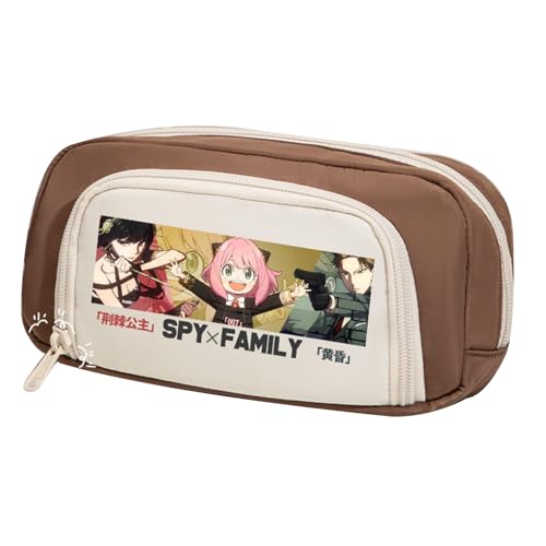 westtrend Spy x Family Wasserdichte Studenten Federtasche Großraummäppchen Schreibwaren Etui Geldbörse Anya Damian von westtrend