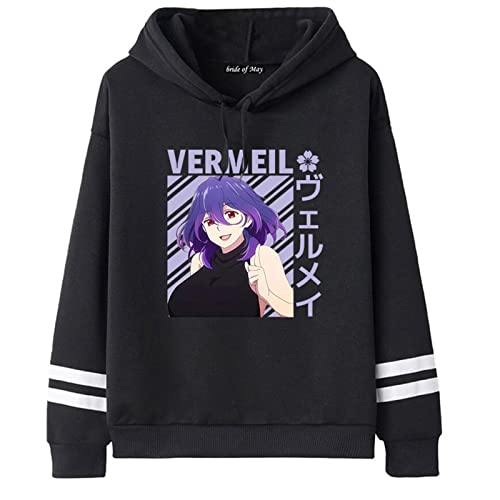 westtrend Vermeil in Gold Hoodie Unisex Anime Print Langarm Pullover Hoodie Alto Goldfield Lose Casual Sweatshirt Tops von westtrend