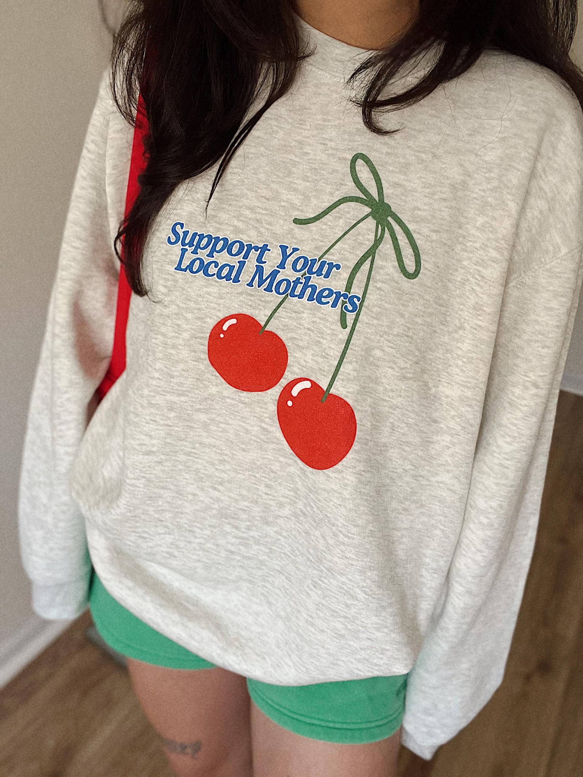 Unterstützen Sie Ihre Lokalen Mütter Rundhalsausschnitt, Muttertag Für Mama-Sweatshirt, Trendiges Mama-Shirt-Mama-T-Shirt Unterstützen Sie Ihre Lokalen Mütter Rundhalsausschnitt, Muttertag Für Mama-Sweatshirt, Trendiges Mama-Shirt-Mama-T-Shirt von wethebabesco