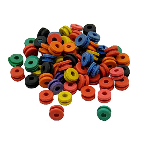 Warm Girl 100 Pieces Tattoo Needle Machine Grommets Double Grommets Tattoo Machine Parts Nipple Supply Mix Colors von Warm Girl