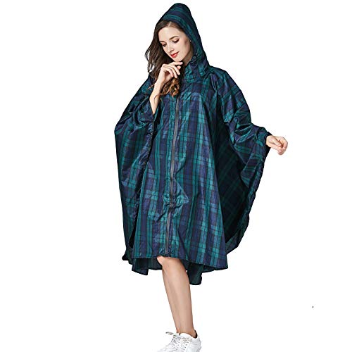 Wetry - Wasserdichter Regenponcho für Damen, Notfallregenmantel mit Kapuze für Freizeitaktivitäten im Freien, Festivals, Camping, Wandern von Wetry