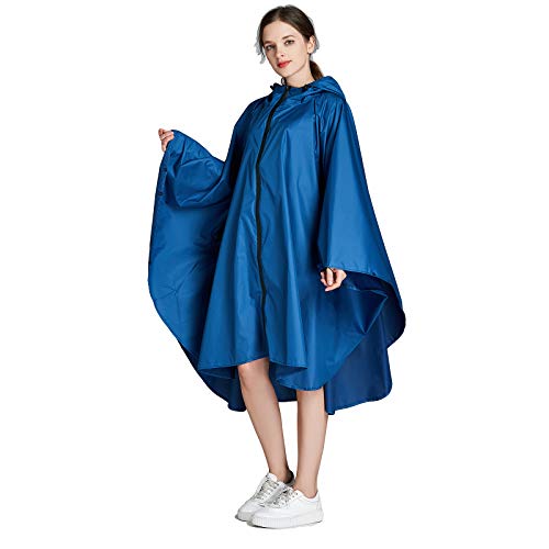 Wetry - Wasserdichter Regenponcho für Damen, Notfallregenmantel mit Kapuze für Freizeitaktivitäten im Freien, Festivals, Camping, Wandern von Wetry