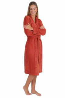 wewofashion Damen Bademantel Saunamantel 4030 Cayenne (L) von wewo