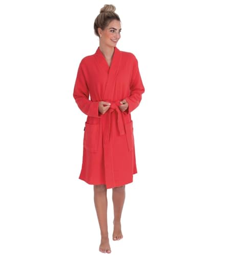 wewofashion by Otto Werner Damen Badejacke Bademantel Soft Piquee 3707 Erdbeeere Gr. S von wewo