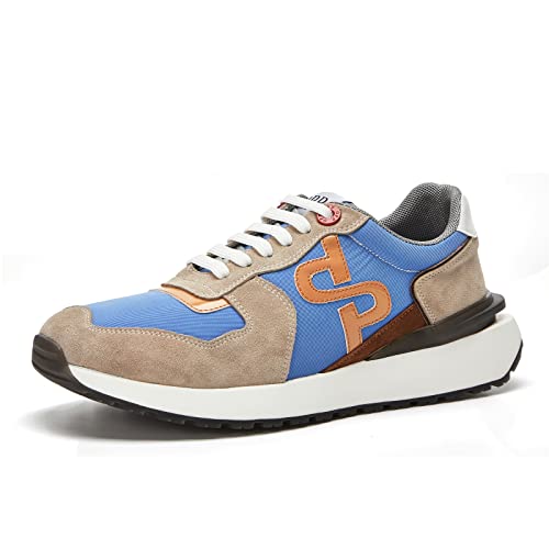 Modische Turnschuhe aus OPP-Wildleder für Herren, lässige Schnürschuhe, Laufen, athletisch, Tennis, Sport, Fitnessstudio, Mehrfarbig, 44.5 EU von whaletill