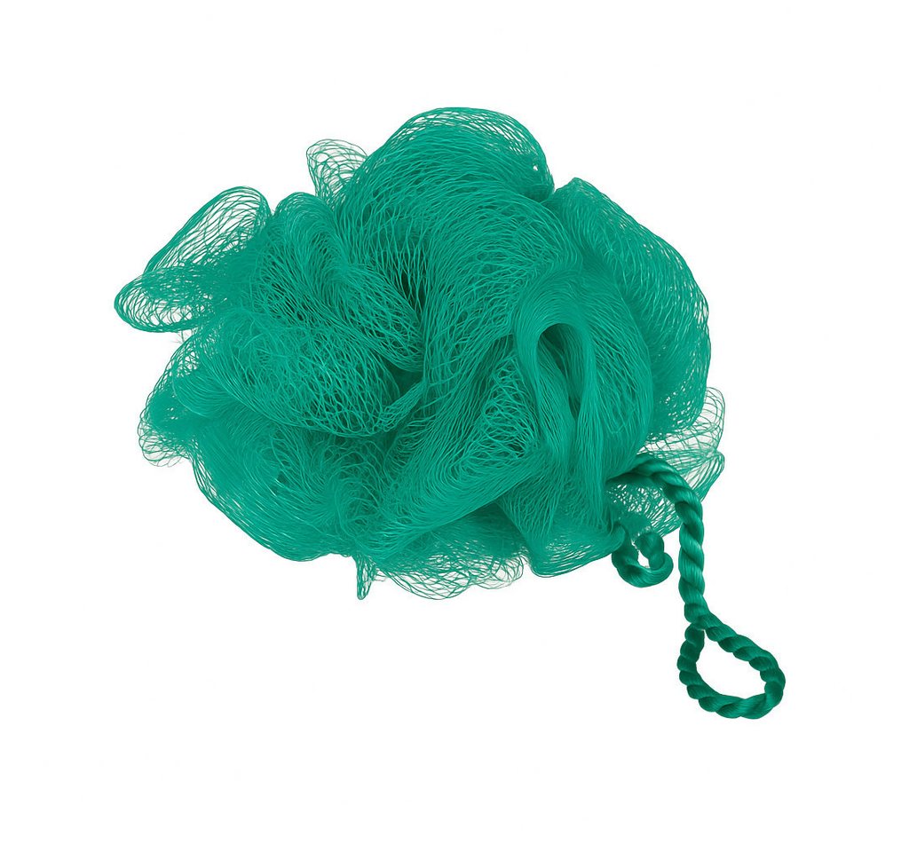 what the shop Duschschwamm Badeschwamm Nylon 12 cm einzeln oder 5er-Set Massage Peeling Dusche, Sanfte Reinigung & Pflege für jeden von what the shop