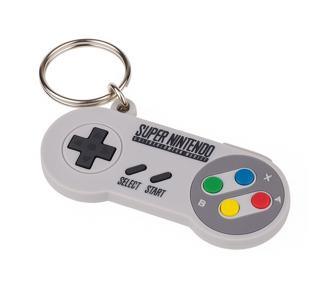 what the shop Schlüsselanhänger Nintendo Schlüsselanhänger Gameboy oder Super NIntendo-Controller 7cm, Retro-Style für echte Nintendo-Fans von what the shop