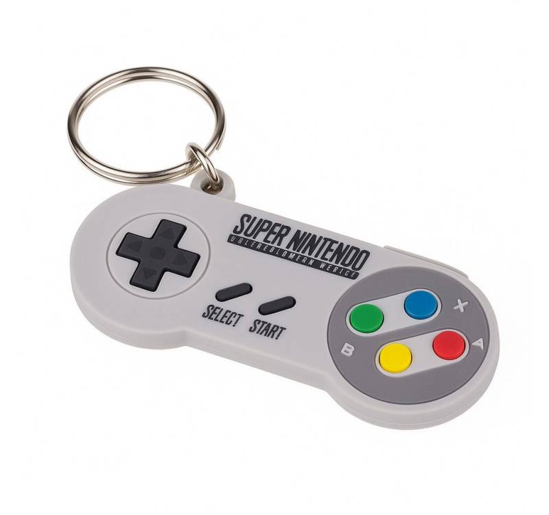 what the shop Schlüsselanhänger Nintendo Schlüsselanhänger Gameboy oder Super NIntendo-Controller 7cm, Retro-Style für echte Nintendo-Fans von what the shop