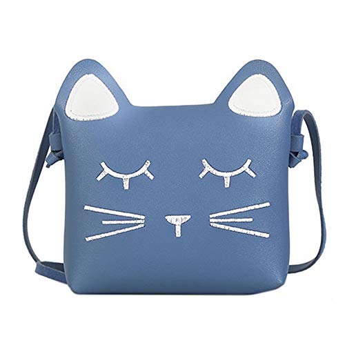 whatUneed Süße kleine Mädchen Umhängetasche Handtasche, Prinzessin Mini Taschen, Katze Cross Body Messenger Bag von whatUneed