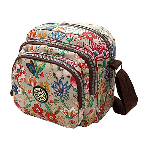 whatUneed Mama Umhängetasche, Leichte Umhängetasche Nylon Wasserdichte Messenger Bags für Frauen, Multi Pocket Handtasche für Damen und Mädchen von whatUneed