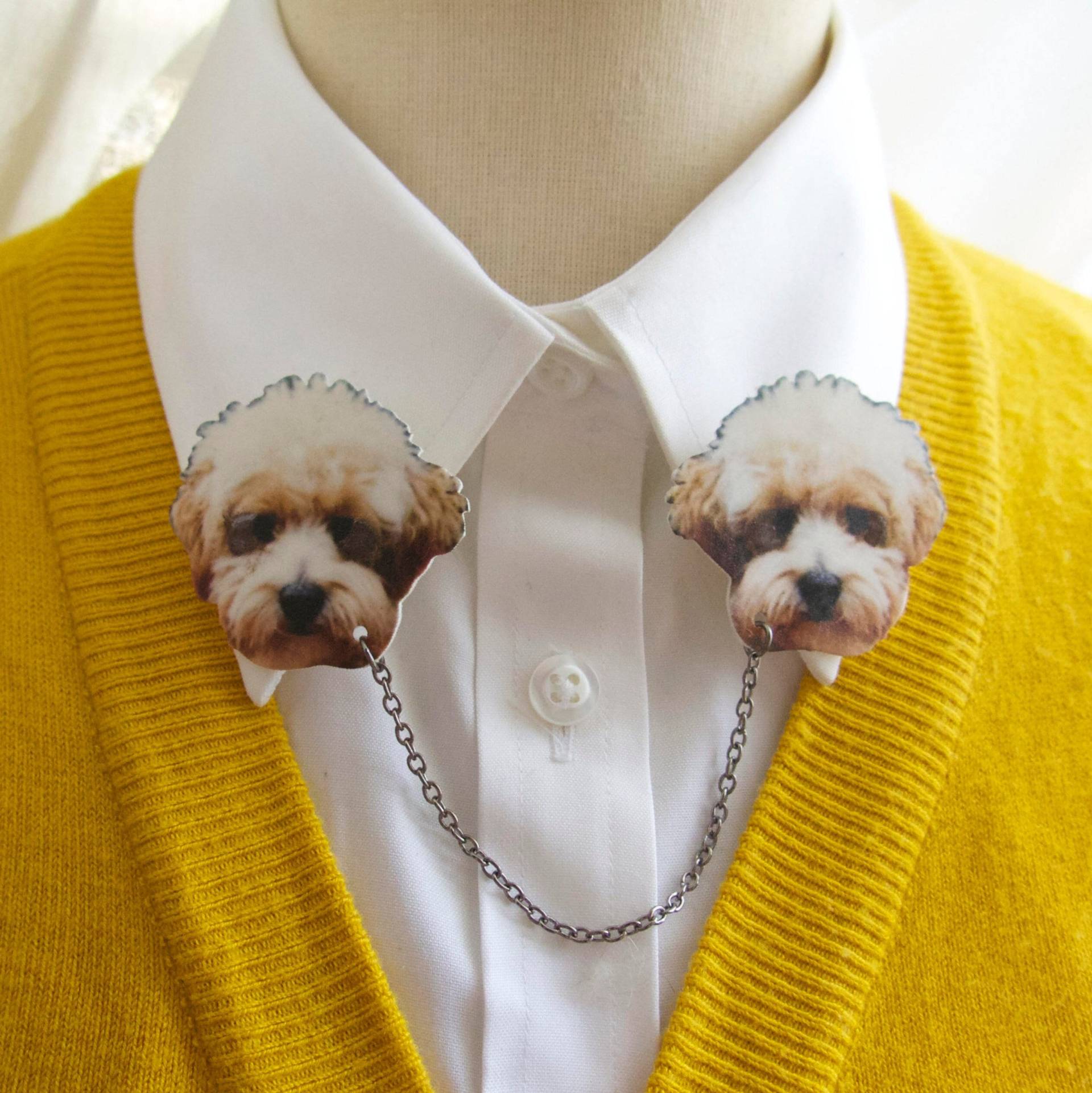 Benutzerdefinierte Hunde - Oder Katzenbrosche, Personalisierte Doppelte Kragenbrosche, Geschenk Für Haustiermutter, Mutter, Tierpullover Benutzerdefinierte Hunde - Oder Katzenbrosche, Personalisierte Doppelte Kragenbrosche, Geschenk Für Haustiermutter, Mutter, Tierpullover von whatanovelidea