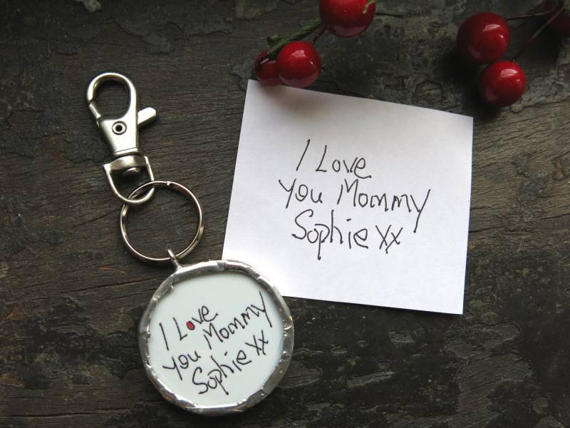 Personalisierte Benutzerdefinierte Handschrift Schlüsselbund Reißverschluss Für Die Nachricht Von Mama Großmutter Kind Oder Zeichnung Eines von whatanovelidea