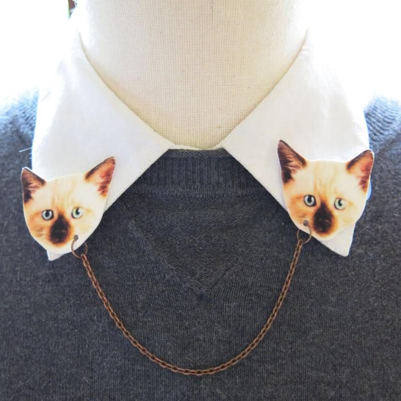 Siam Katze Pin, Doppel Brosche, Geschenk Katze, Beige Braun, Kragen Kätzchen Trendy, Pullover Schmuck, Handgemacht Für Sie, Funky Siam Katze Pin, Doppel Brosche, Geschenk Katze, Beige Braun, Kragen Kätzchen Trendy, Pullover Schmuck, Handgemacht Für Sie, Funky von whatanovelidea