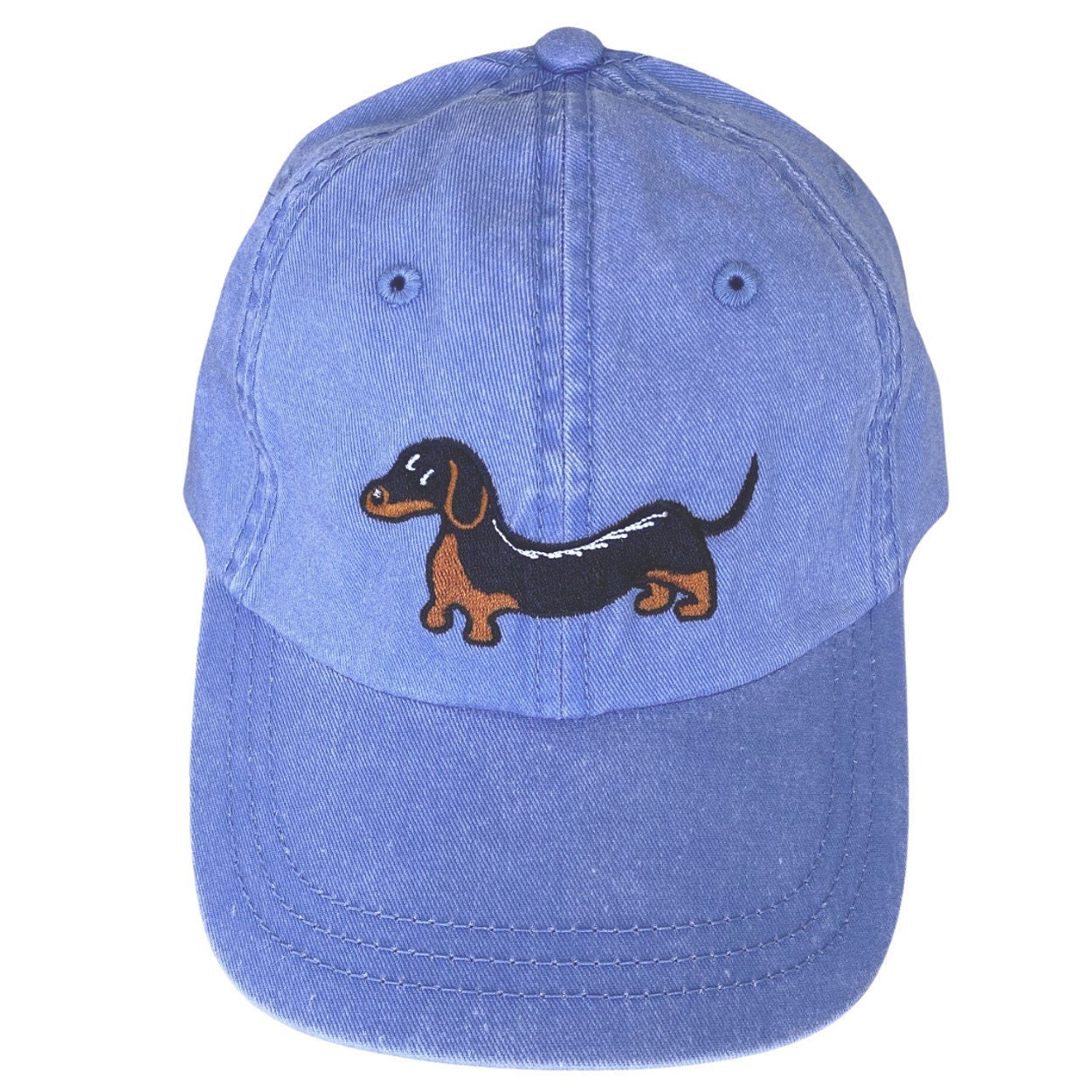 Bestickte Black & Tan Dackel Ballmütze Bestickte Black & Tan Dackel Ballmütze von whatsupdox