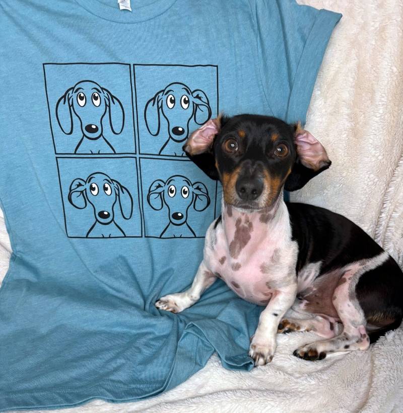 Dackel T-Shirt Flip Out Dackel T-Shirt Flip Out von whatsupdox