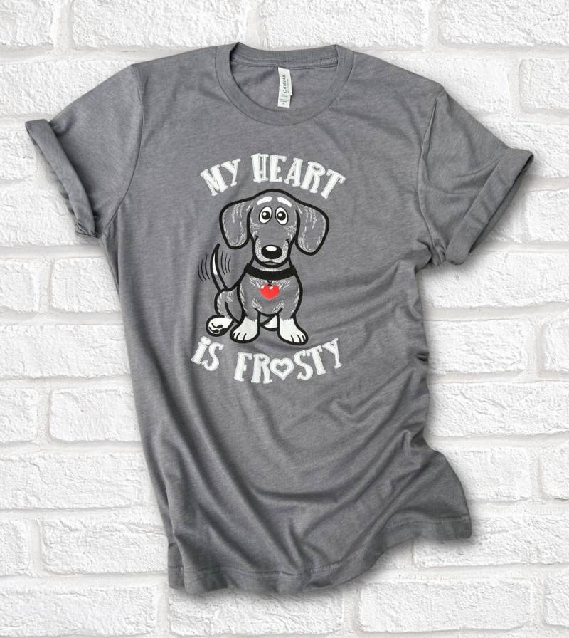 My Heart Is Frosty Dackel T-Shirt My Heart Is Frosty Dackel T-Shirt von whatsupdox