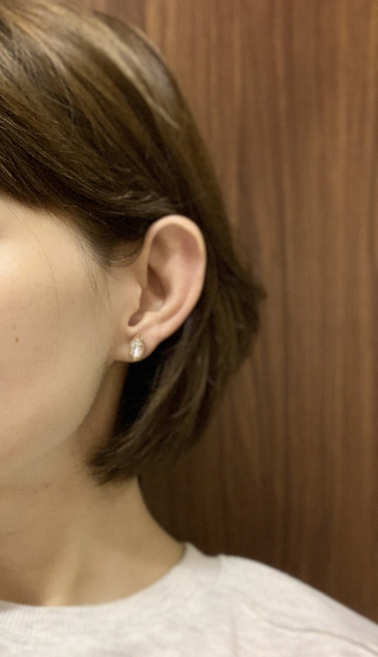 Vintage Oval Strass Ohrringe von whatthefunk