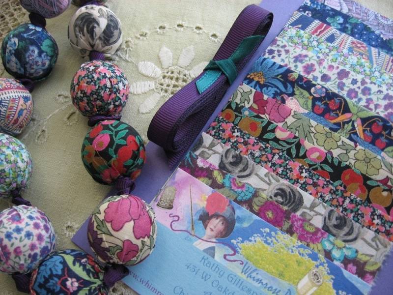 Liberty Of London Stoffperlen Halskette Diy Kit von whimrose